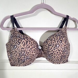 PINK Victoria's Secret Animal Print Push Up Bra 38DD